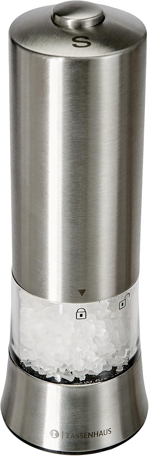 Frieling Zassenhaus Gera Stainless Steel/Acrylic Electric Salt Mill
