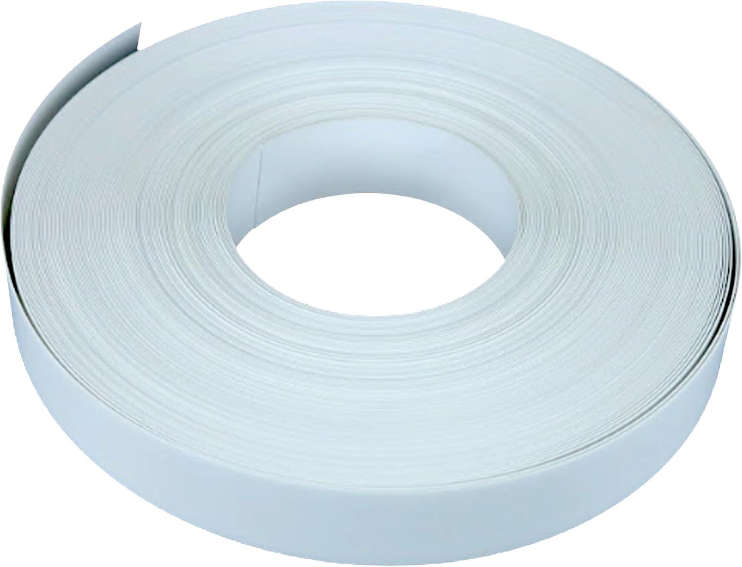 White Vinyl Slatwall Insert Strip Roll, 130' Length