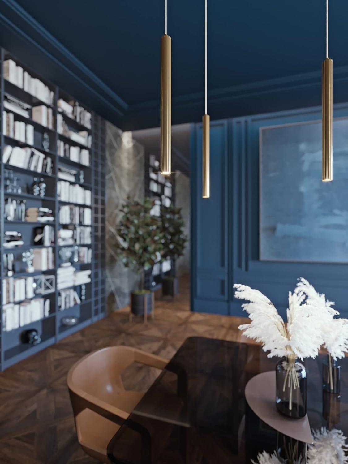 AFX Eli 16" Pendant Satin Brass Satin