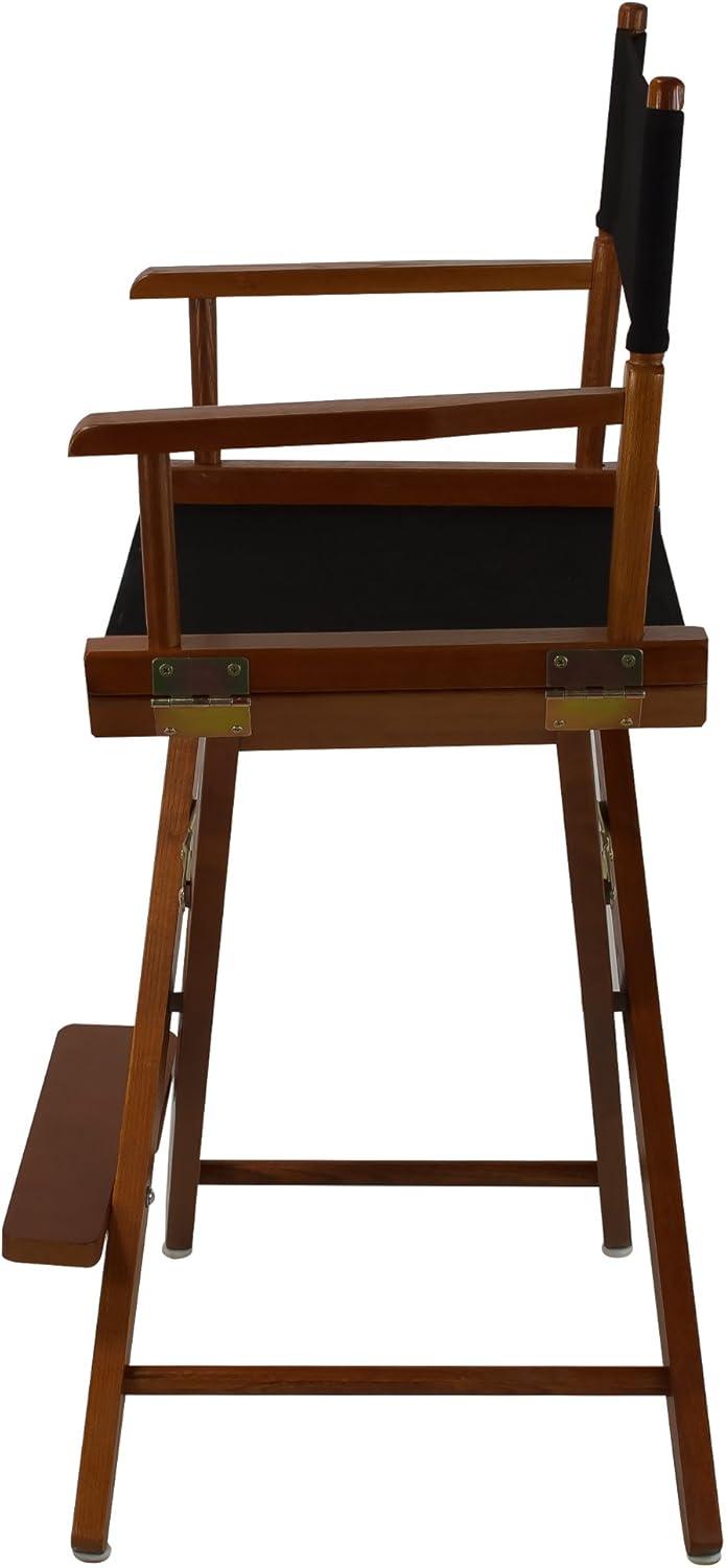 Extra-Wide Premium 24 in. Oak Counter Height Directors Chair