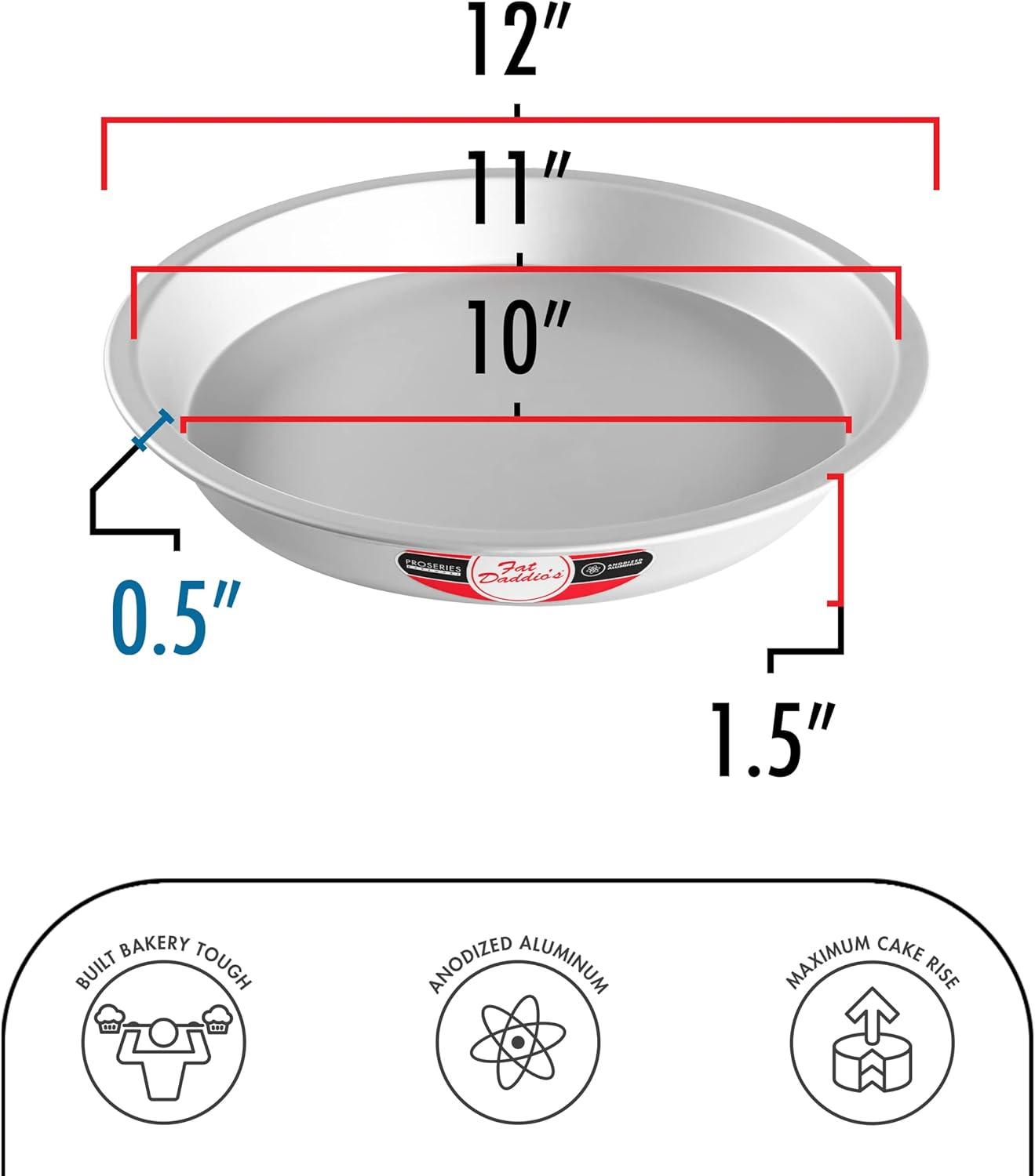 12-Inch Anodized Aluminum Deep Pie Pan