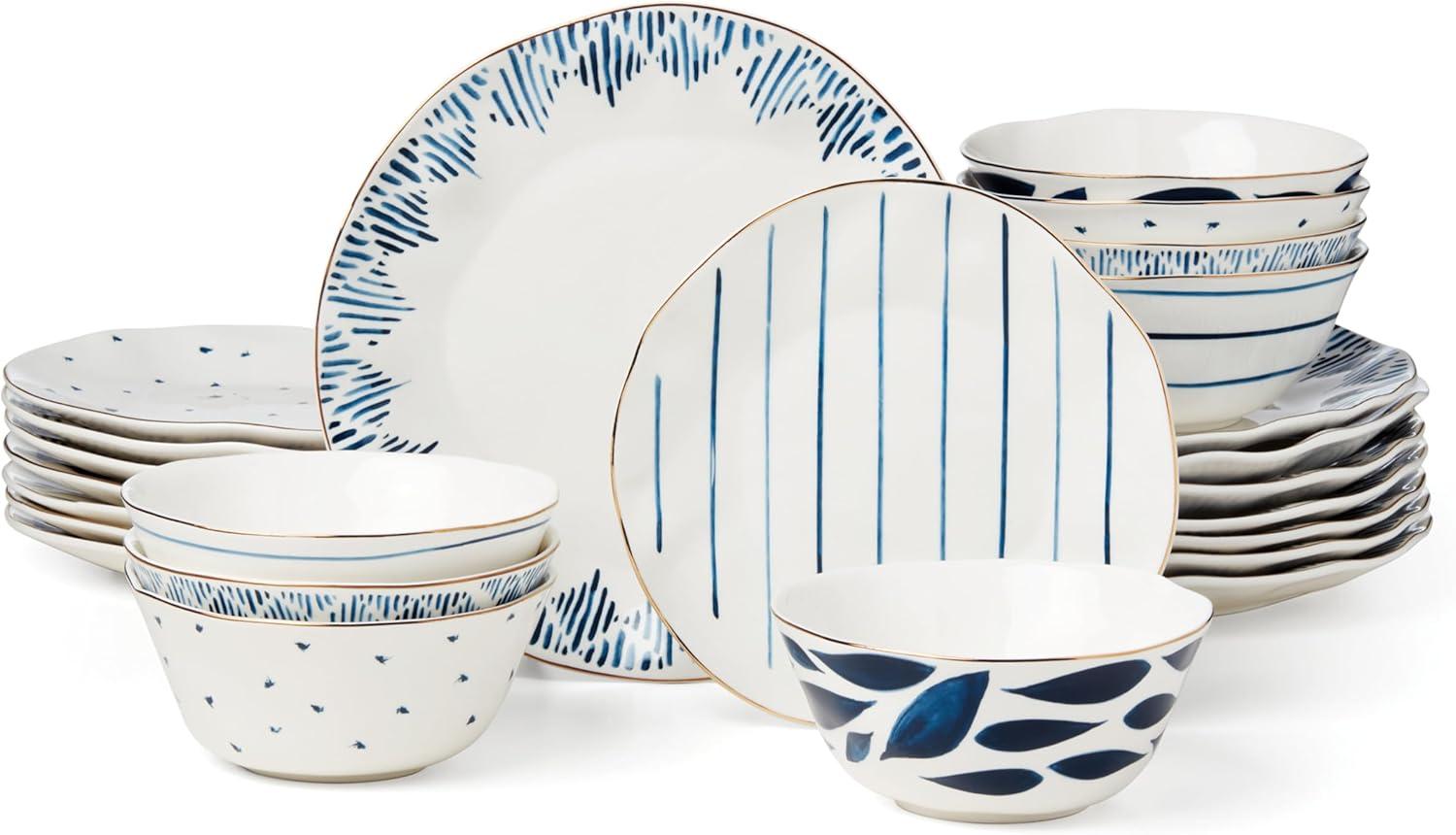 Blue Bay 24-Piece Dinnerware Set