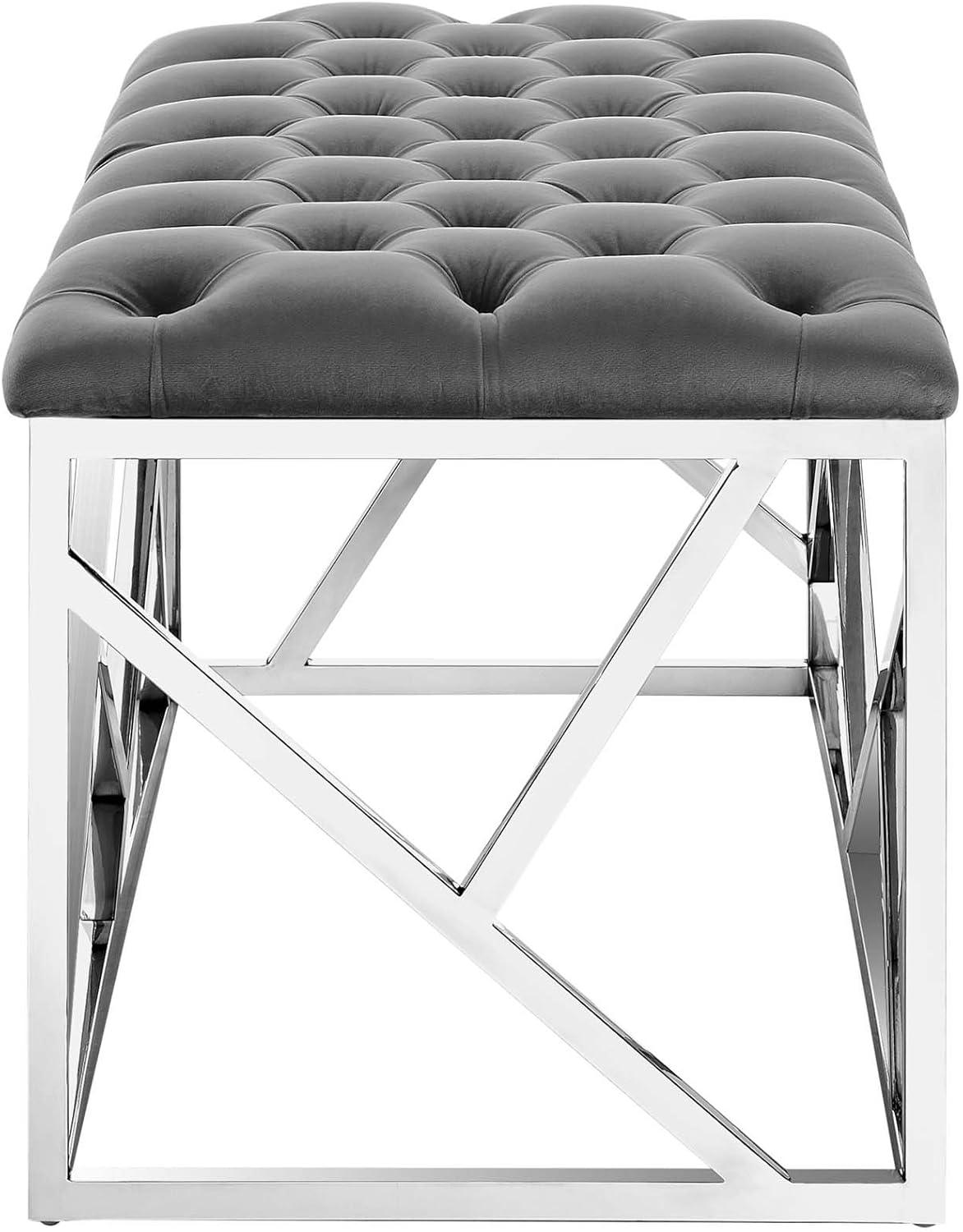 Orchid Sebastian Button-tufted Bench by Modway