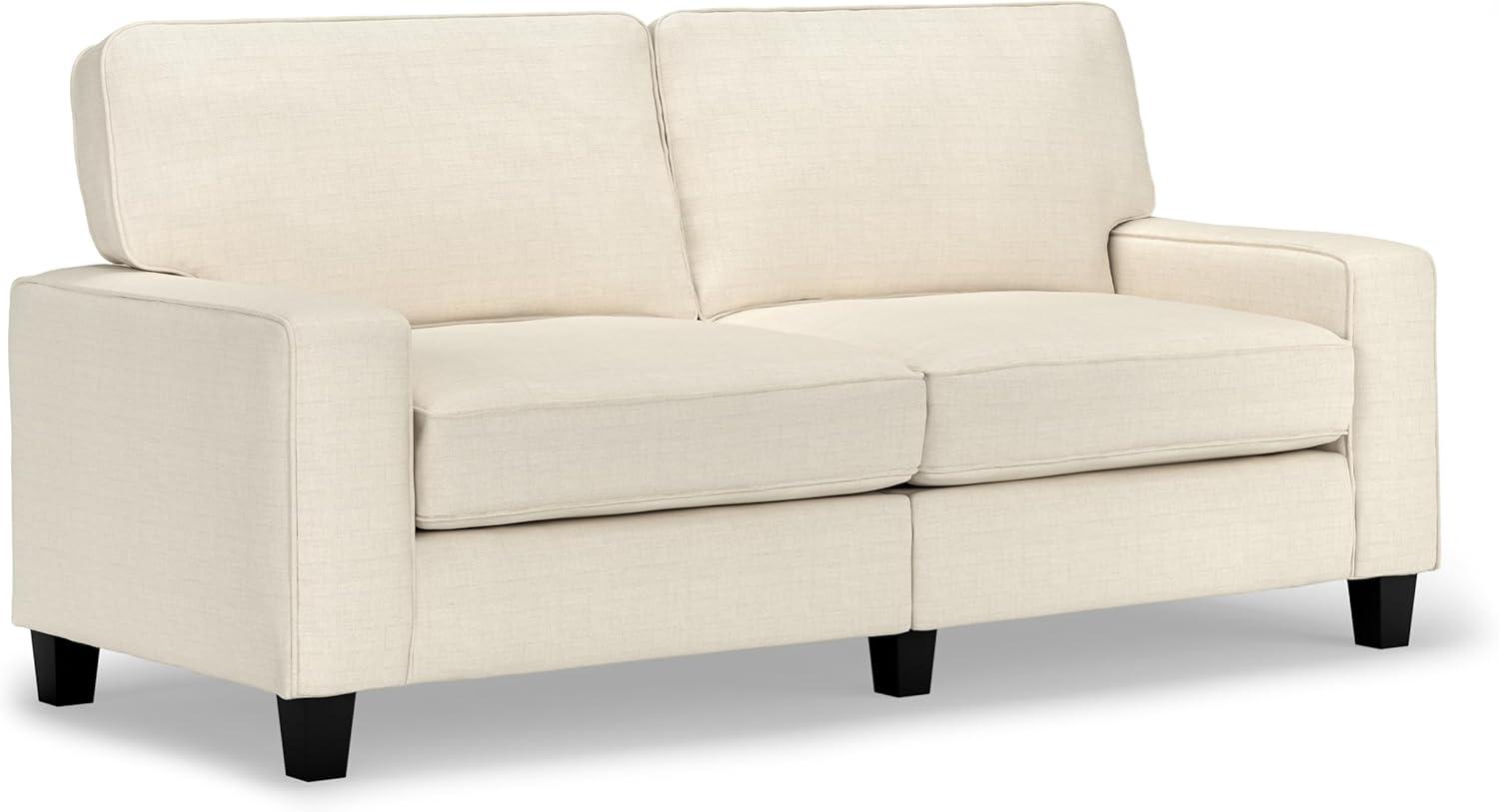 Serta Palisades 73" Track Arm Sofa, Easy Care Fabric, Soft Pillow Back, Pocket Coil Seat Cushions