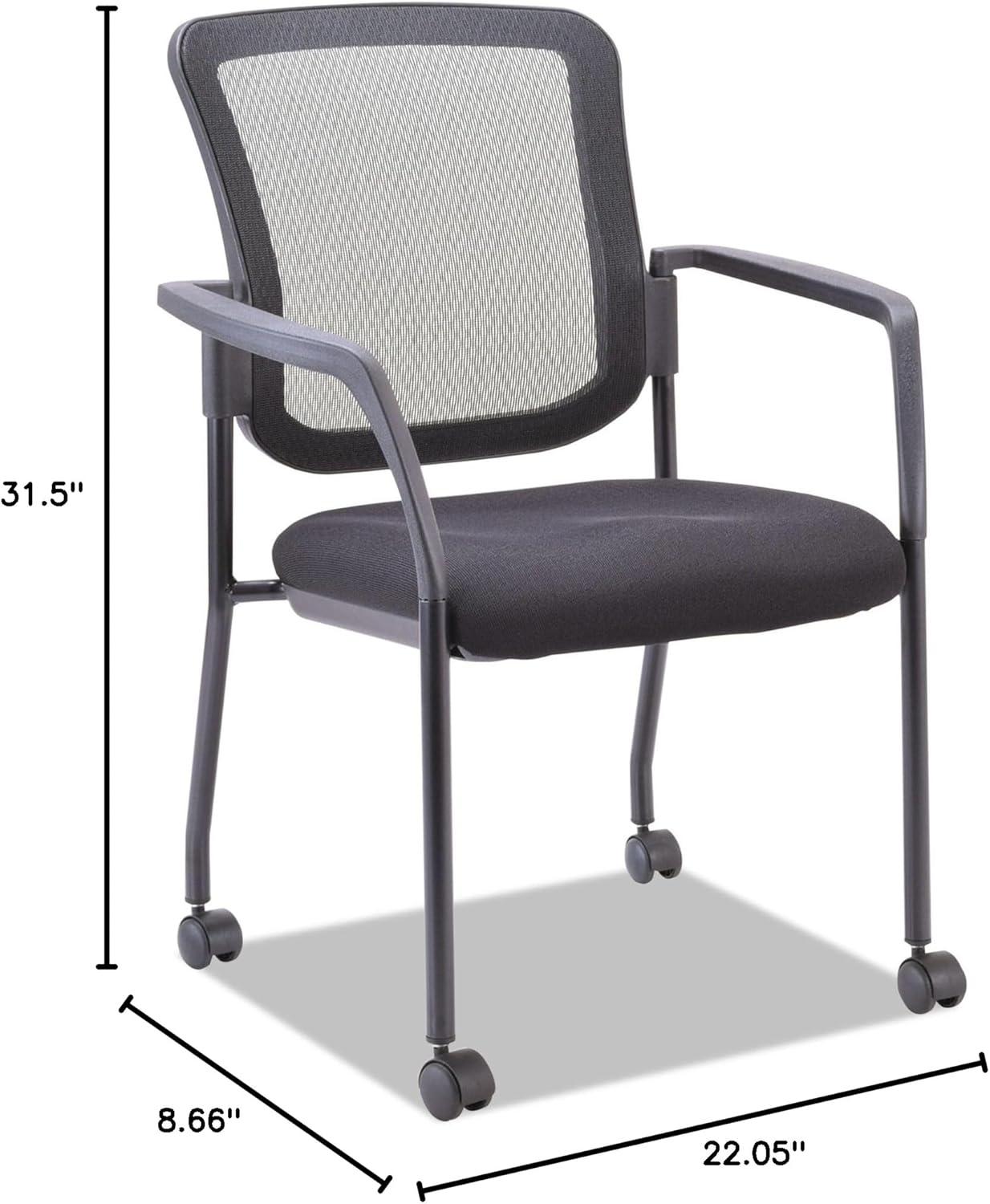 Alera® Stackable Mesh Seat Waiting Room Chair with Metal Frame