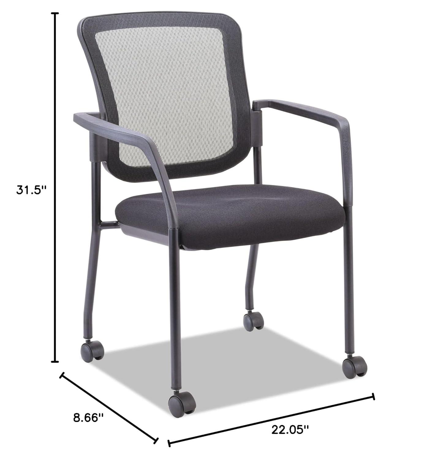 Alera® Stackable Mesh Seat Waiting Room Chair with Metal Frame