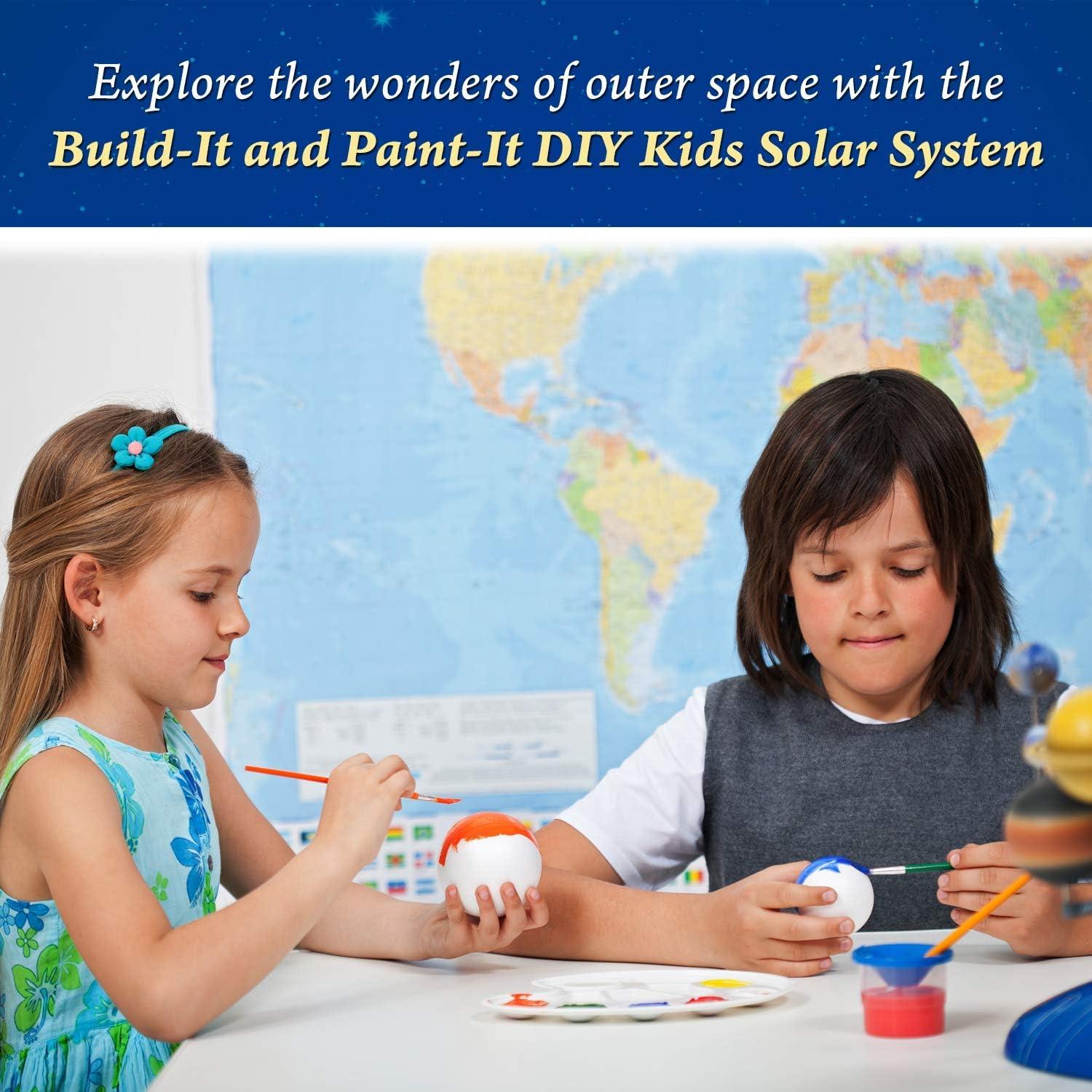 Kids Solar System Planetarium Model DIY STEM Science Build & Paint Kit