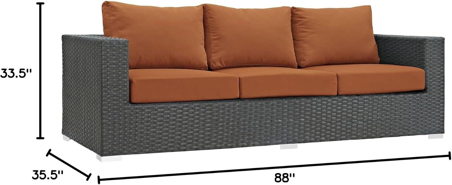 Modway Stopover Outdoor Patio Sunbrella Sofa