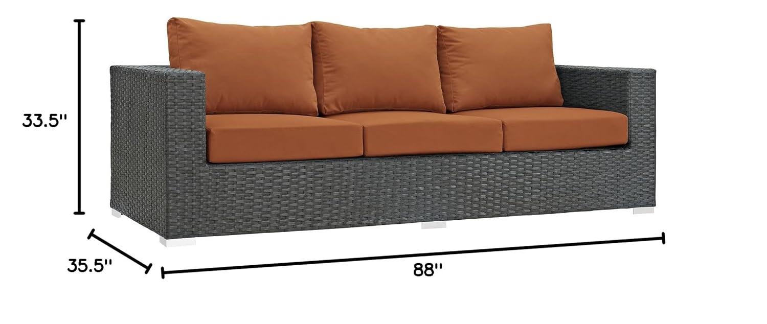 Modway Stopover Outdoor Patio Sunbrella Sofa