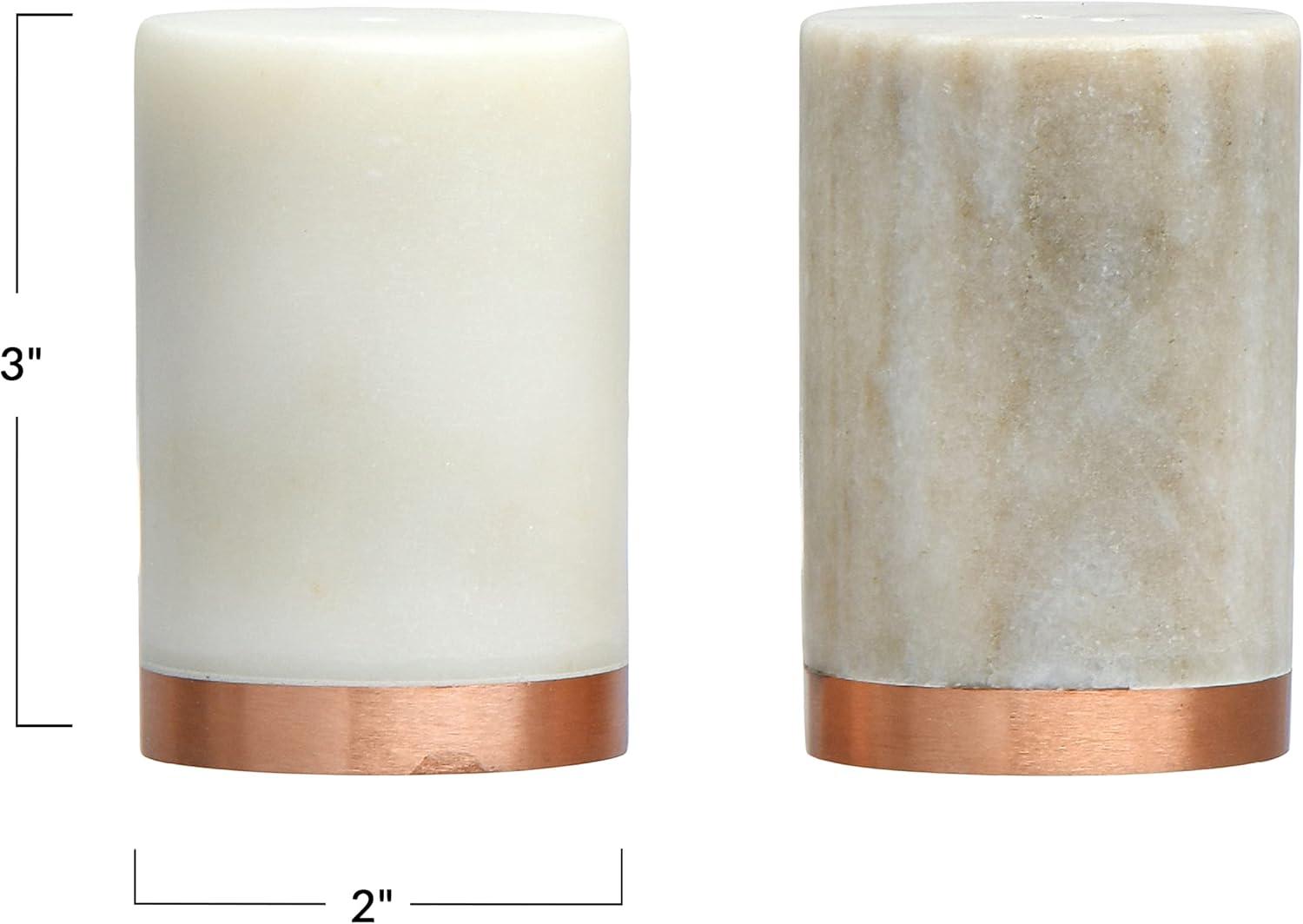 Marble Salt And Pepper Shaker Set