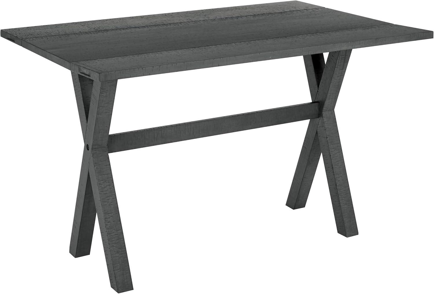 Farmhouse Reclaimed Wood Extendable Dining Table in Washed Grey
