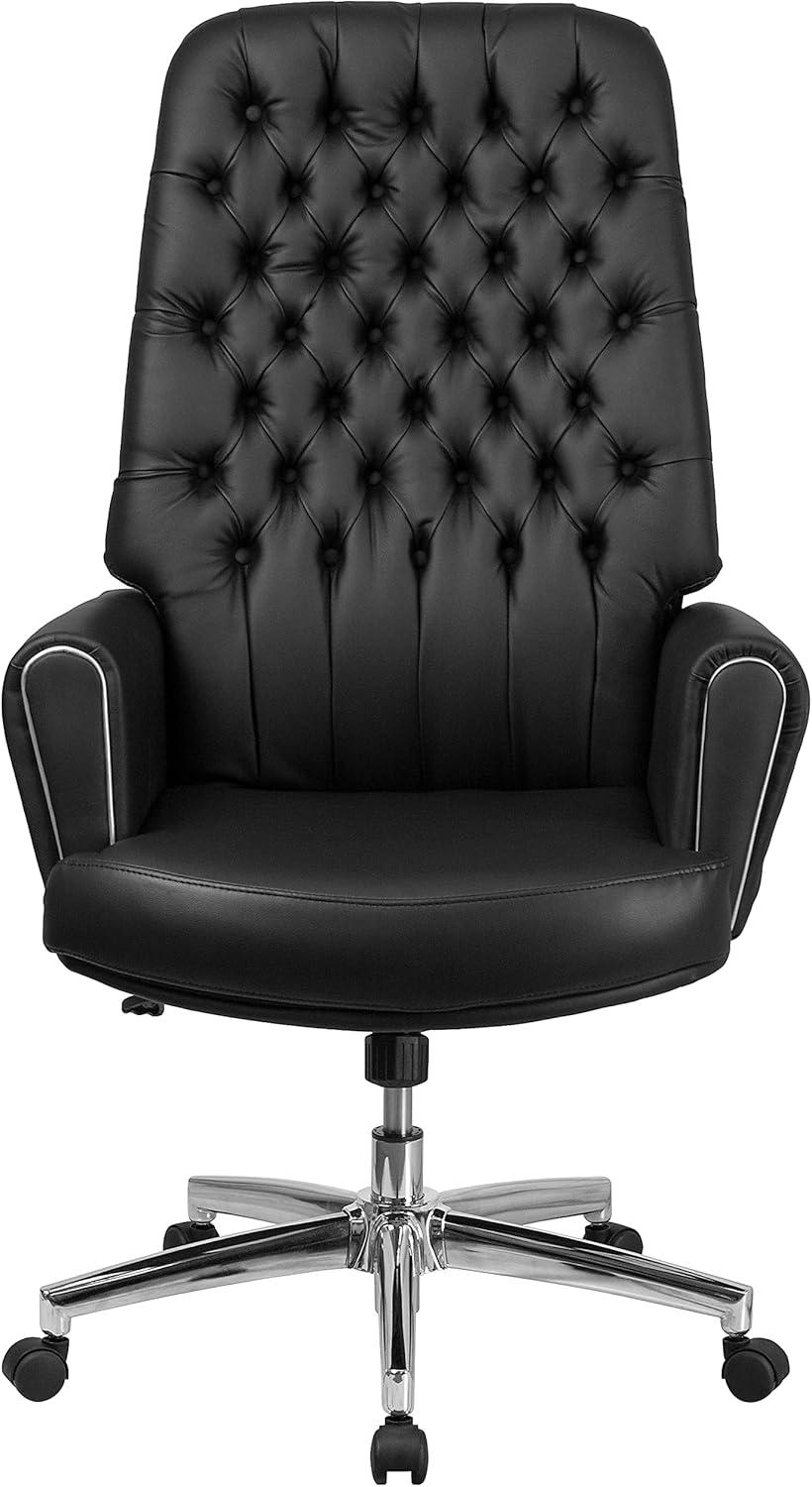 High-Back Black LeatherSoft Executive Swivel Chair