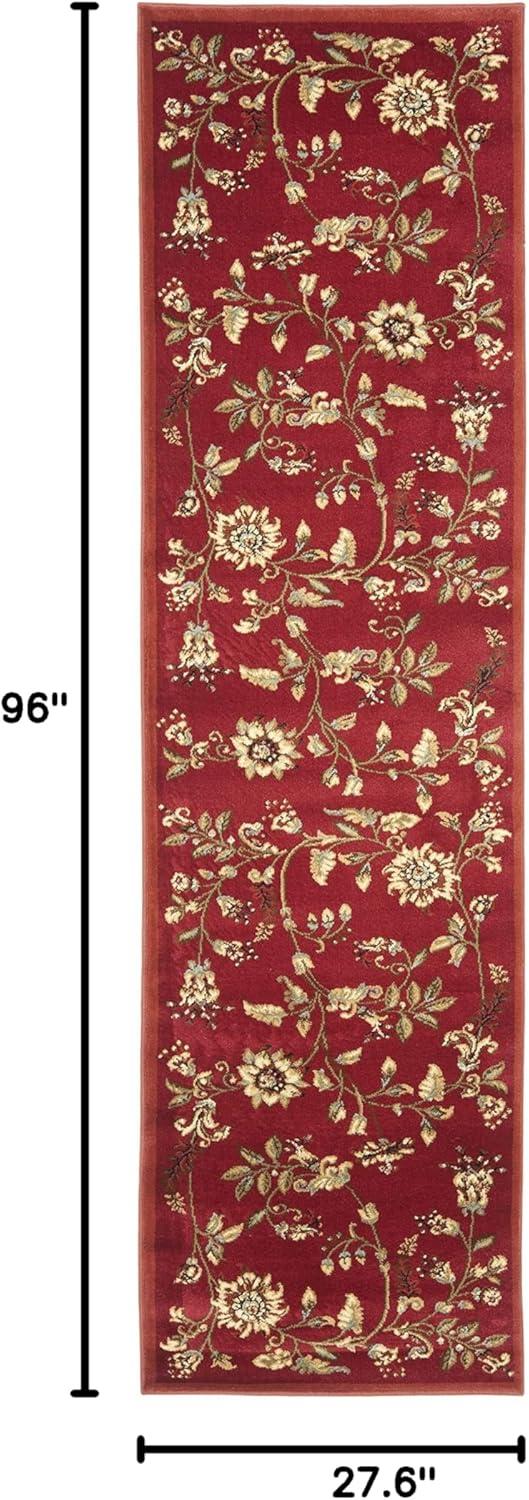 Lyndhurst LNH552 Power Loomed Runner Rug - Red/Multi - 2'3"x8' - Safavieh