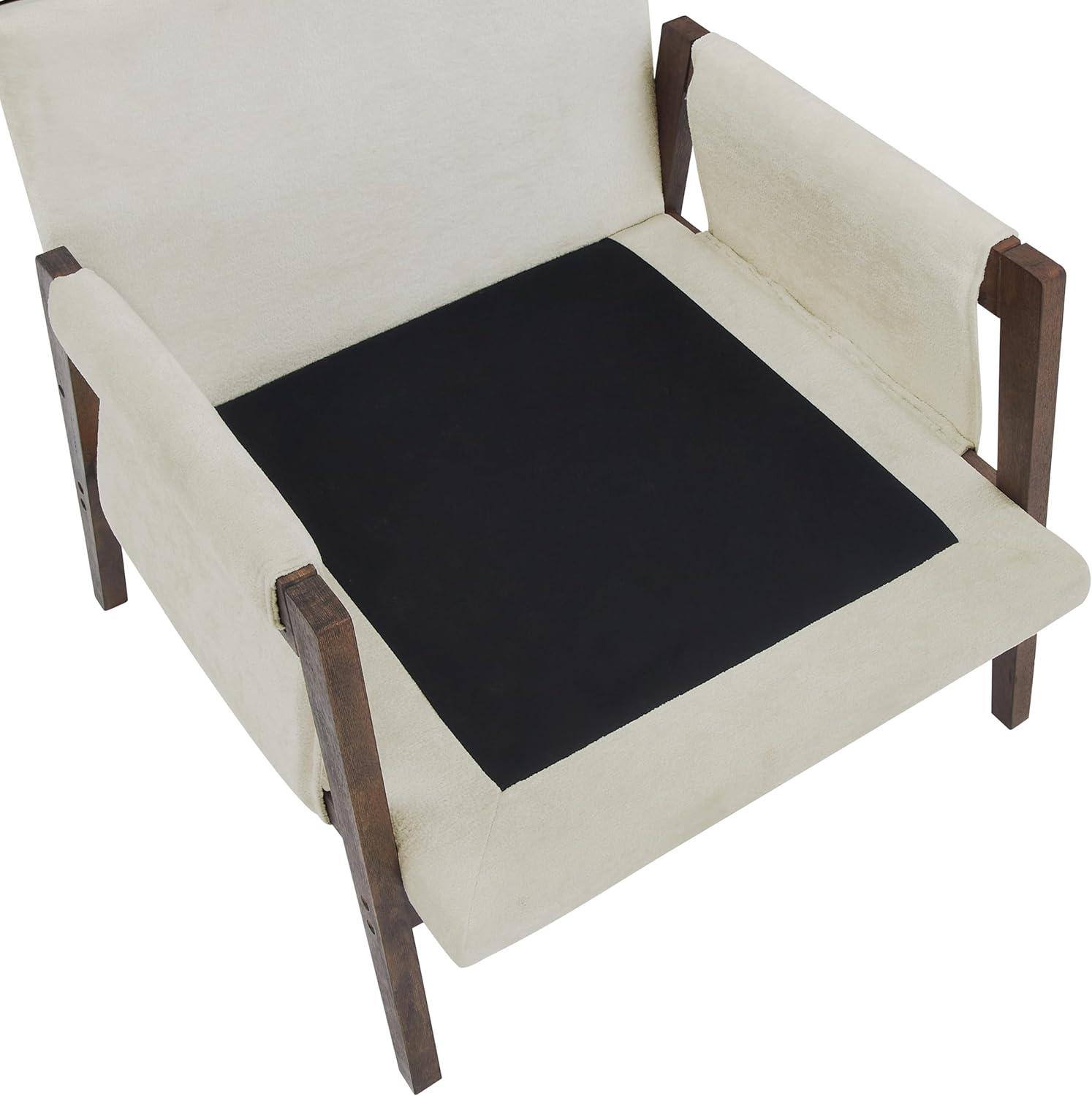 Roundhill Furniture Kelly Mid-Century Modern Velvet Accent Armchair