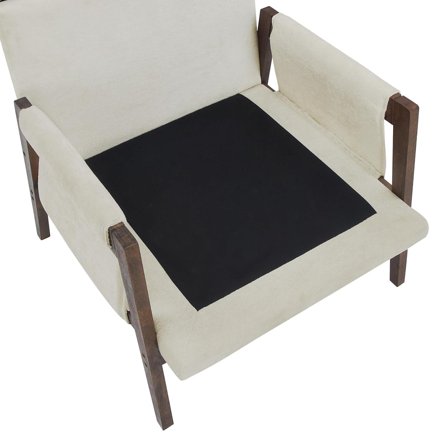 Roundhill Furniture Kelly Mid-Century Modern Velvet Accent Armchair