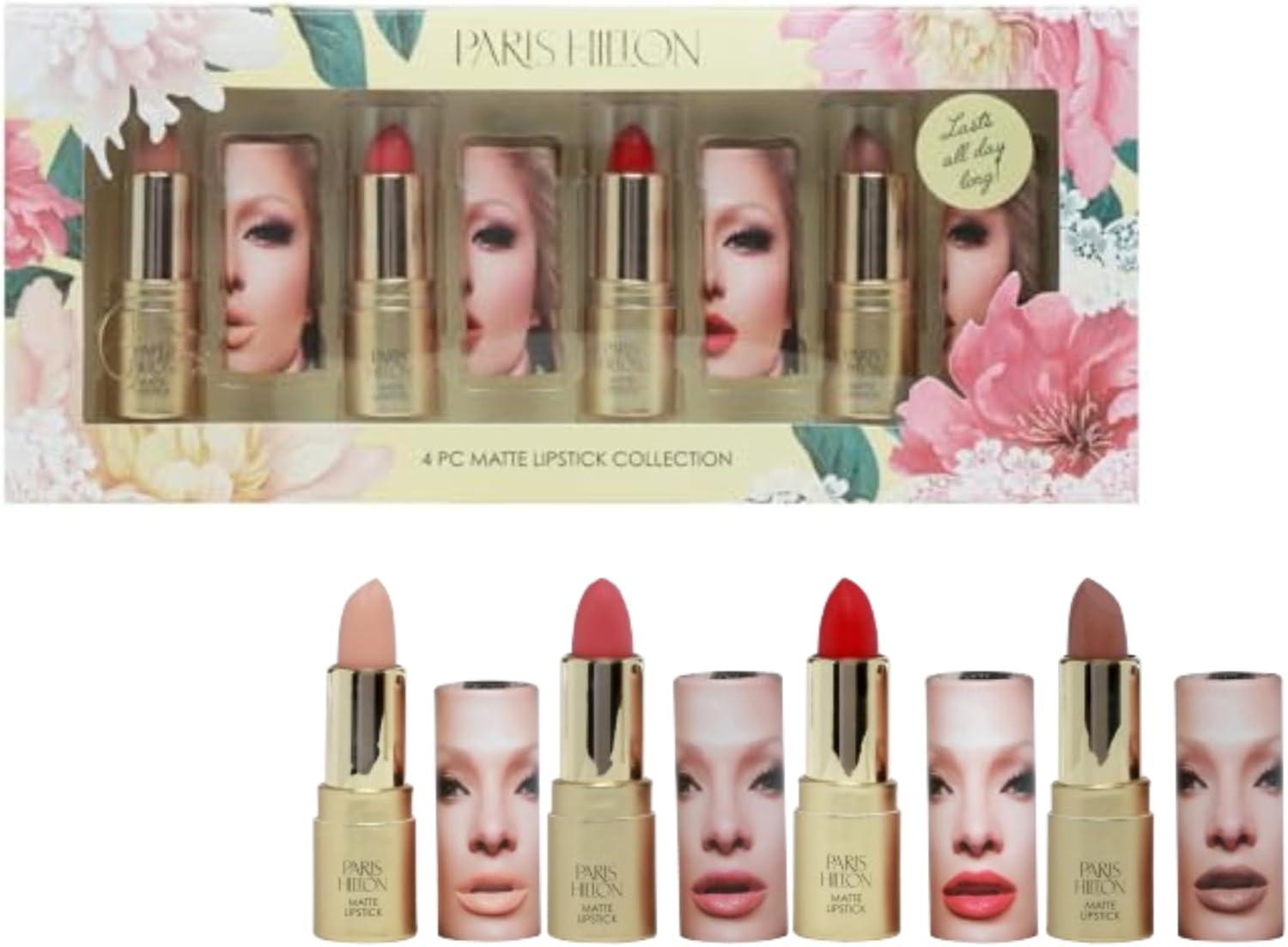 Paris Hilton Cosmetics Matte Lipstick Collection - Lipstick Set - 4 Pc