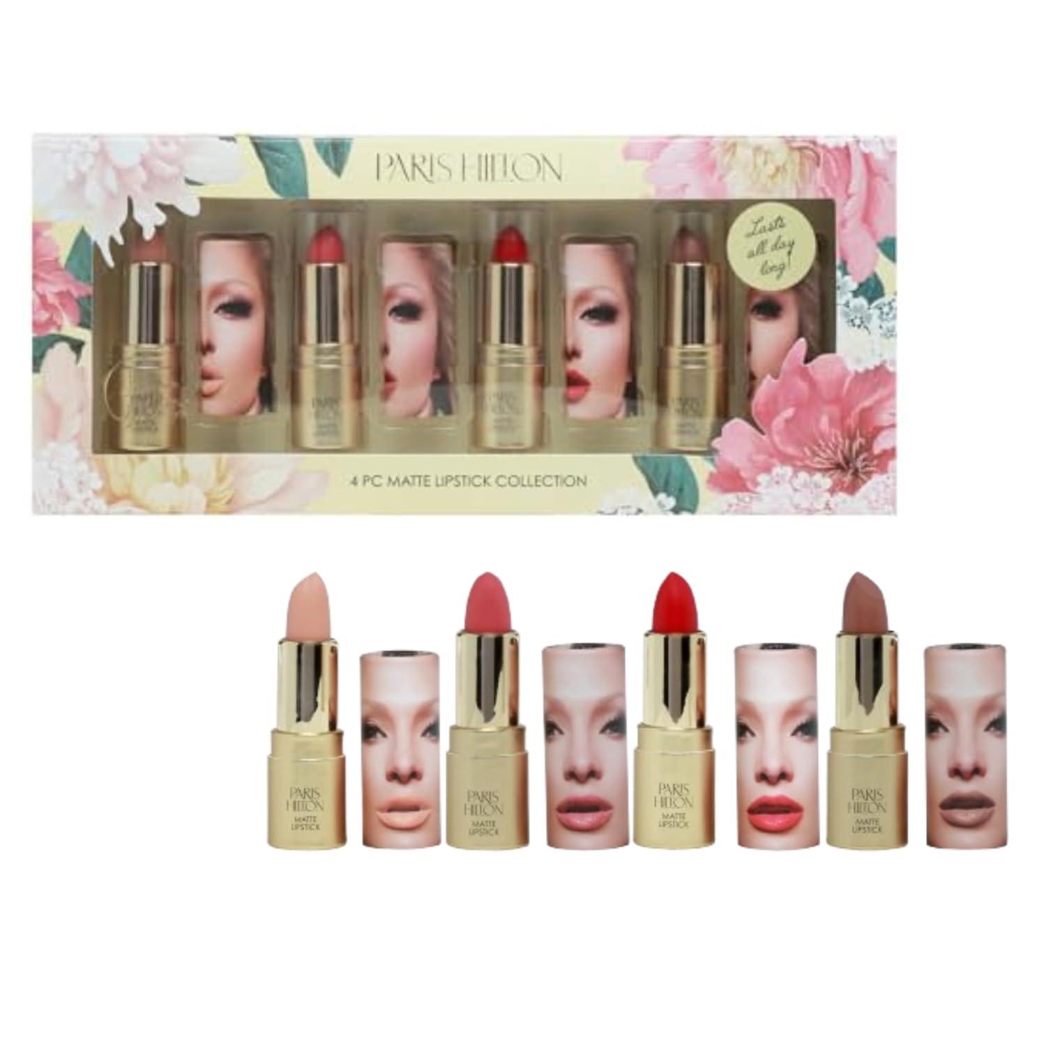 Paris Hilton Cosmetics Matte Lipstick Collection - Lipstick Set - 4 Pc