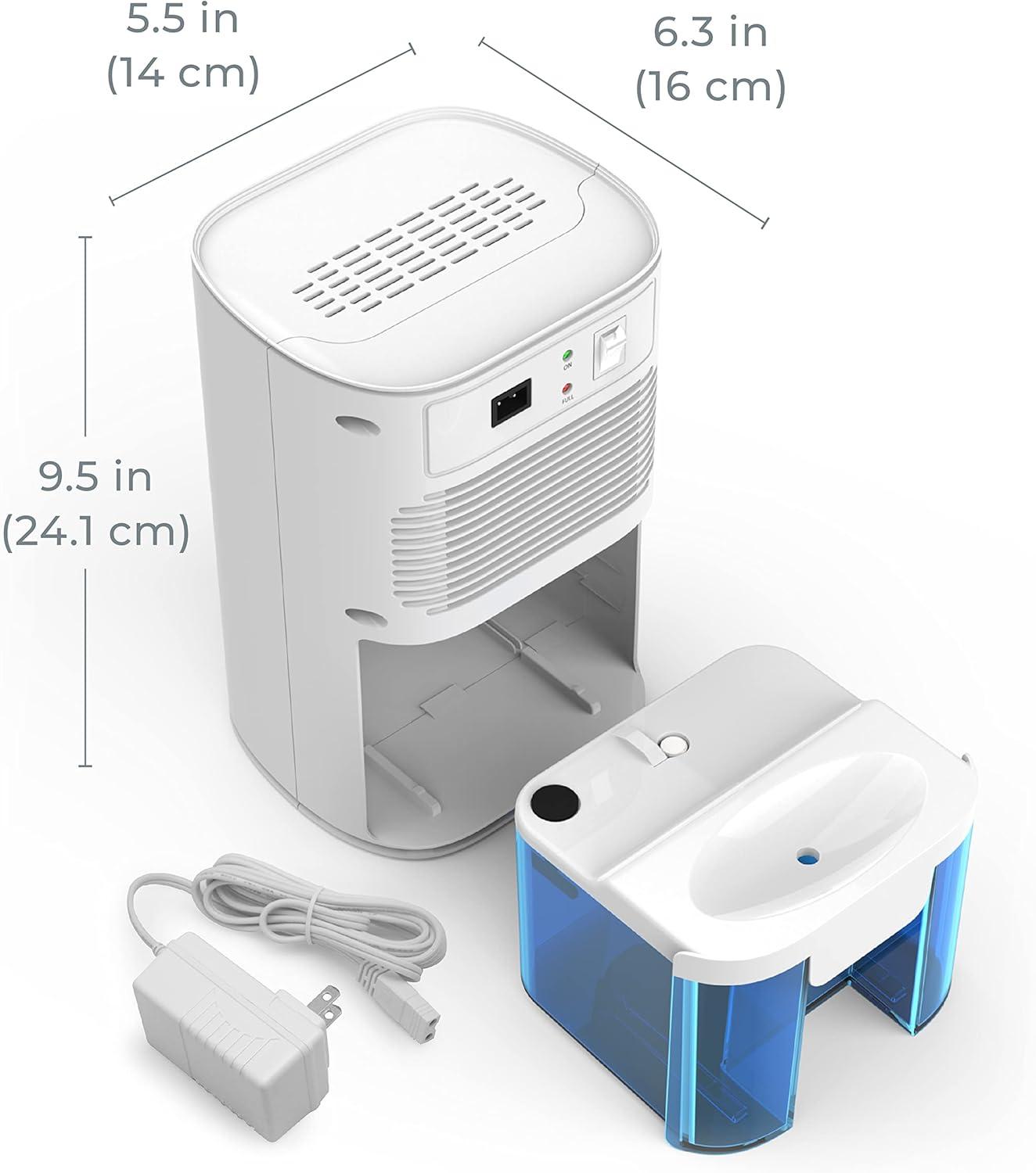Pure Enrichment 0.625 Pint Mini 200 Sq. Ft. Dehumidifier & Reviews | Wayfair