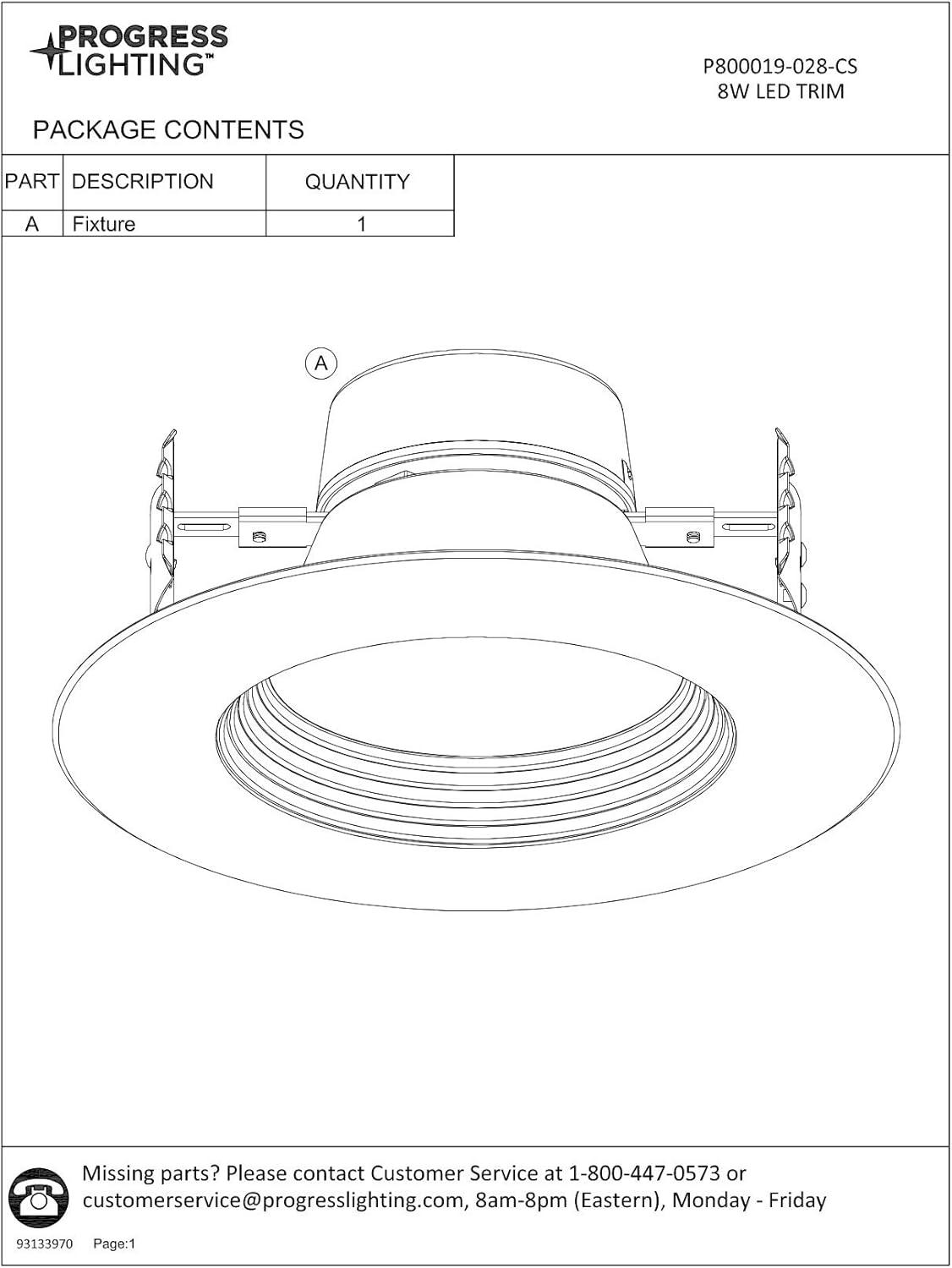 Intrinsic Collection 5"/6" 5-CCT LED Baffle Trim for Recessed Housings