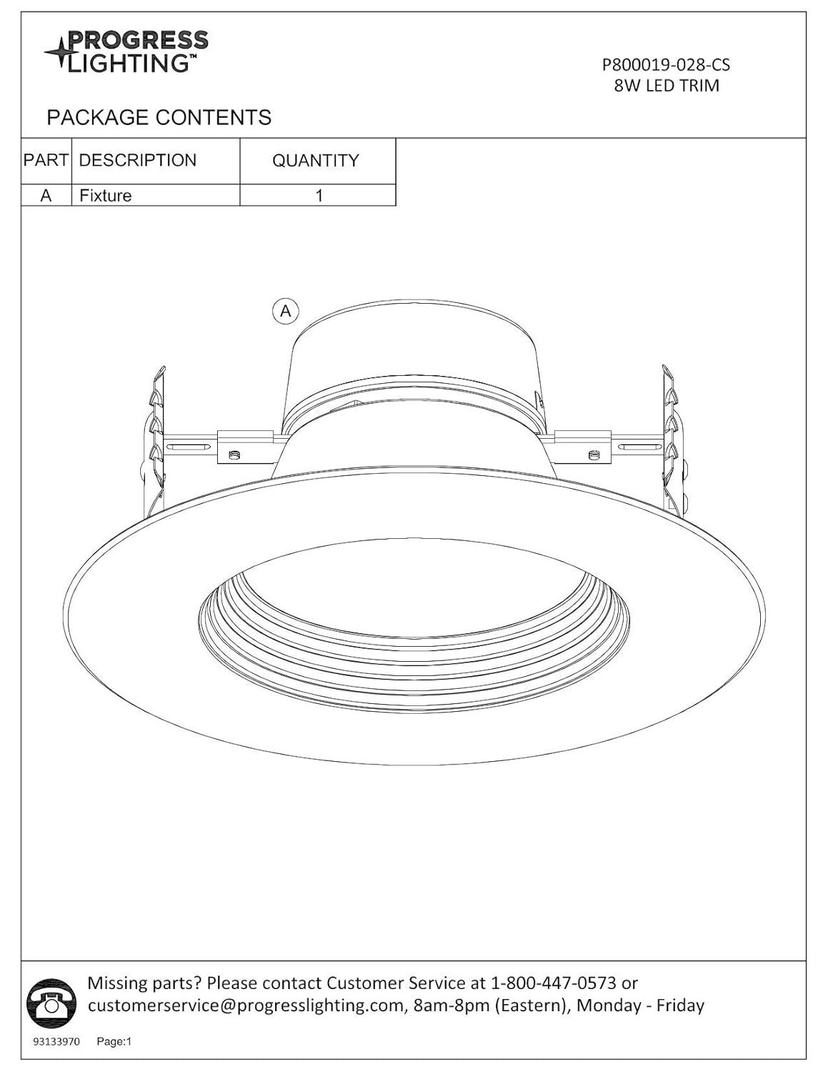 Intrinsic Collection 5"/6" 5-CCT LED Baffle Trim for Recessed Housings
