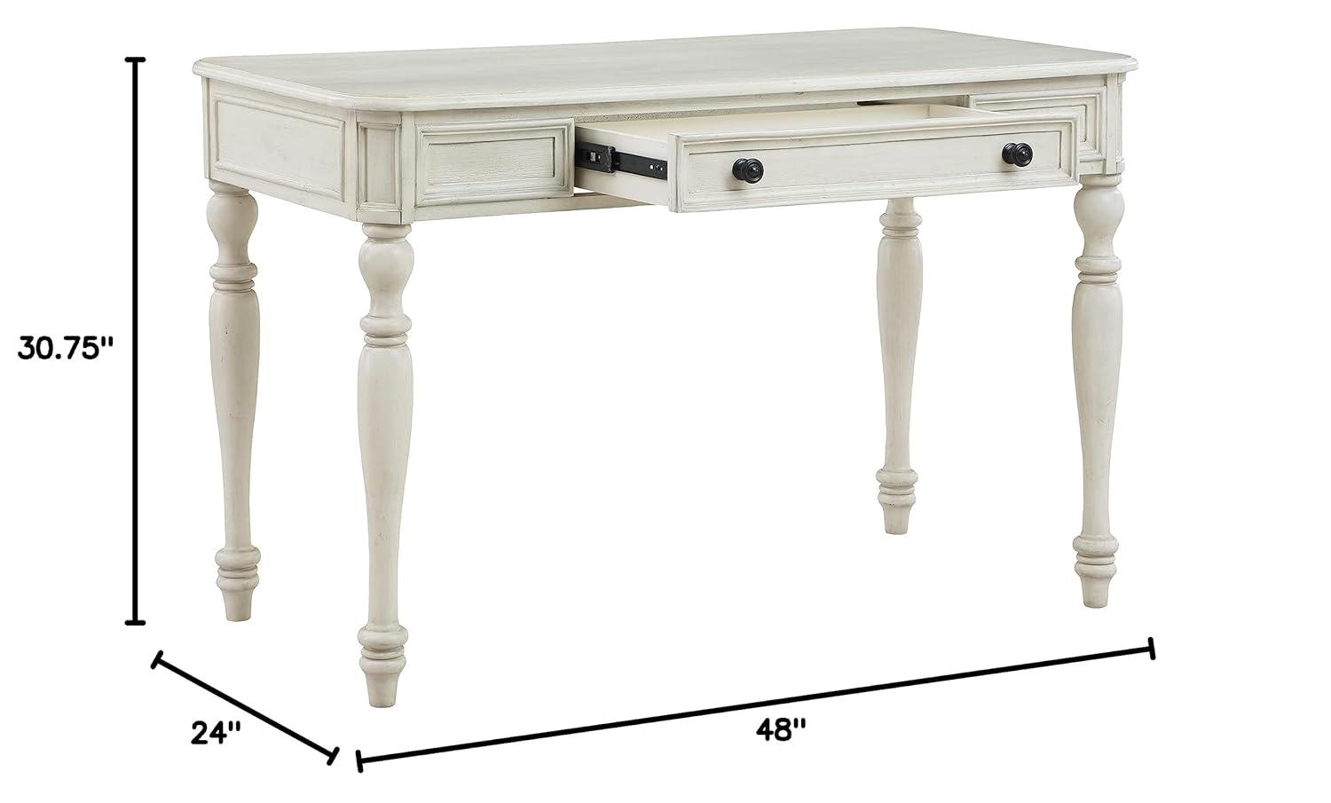 Country Meadows 48" Engineered Wood Desk Antique White