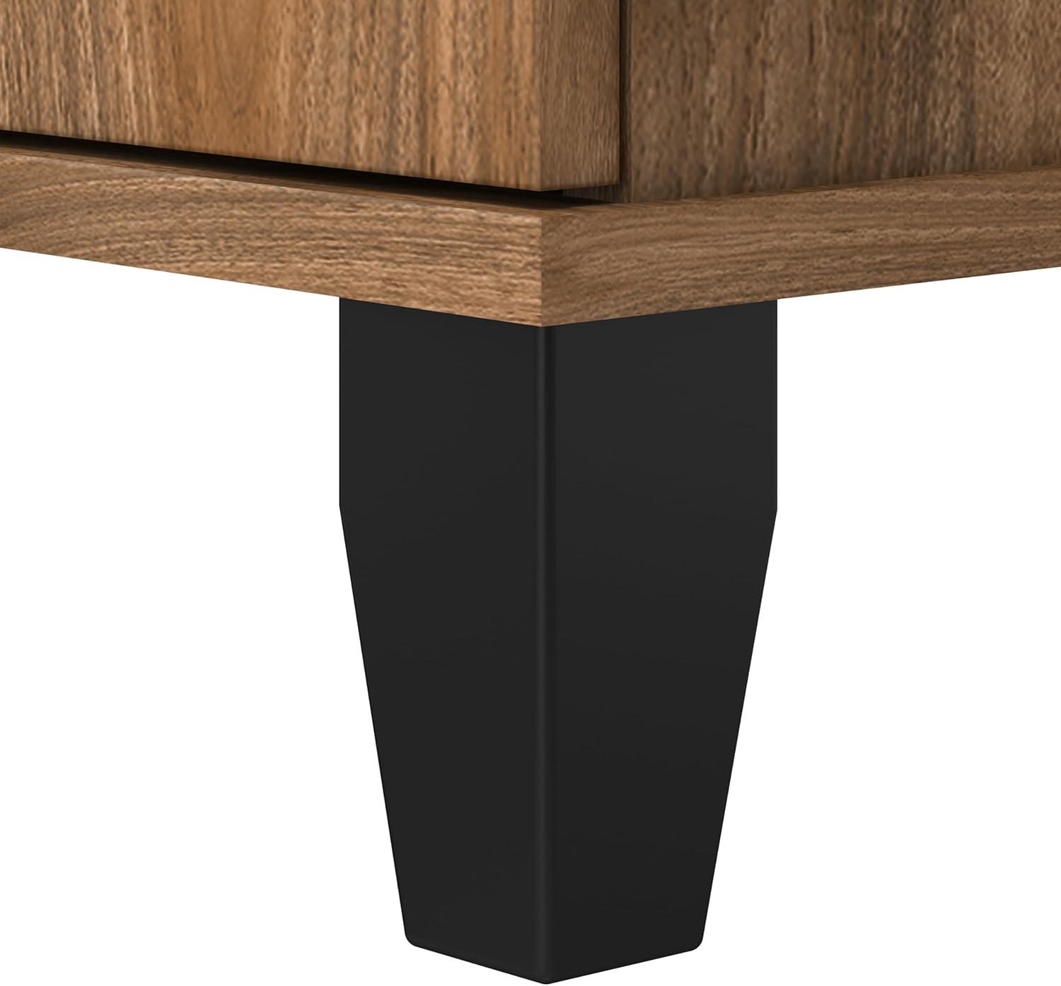 Bush Furniture Somerset 5 Shelf Tall Bookcase in Fresh Walnut Finish