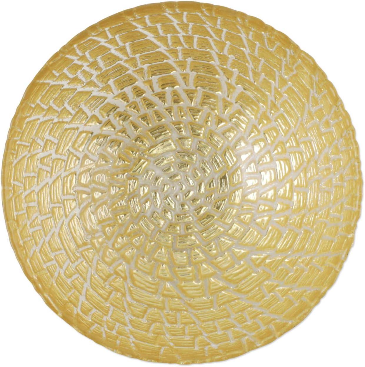 Rufolo Glass Gold Crocodile Small Bowl