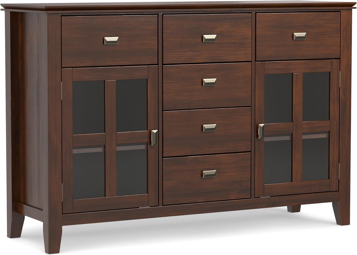 Simpli Home Artisan Sideboard Buffet-Color:Russet Brown