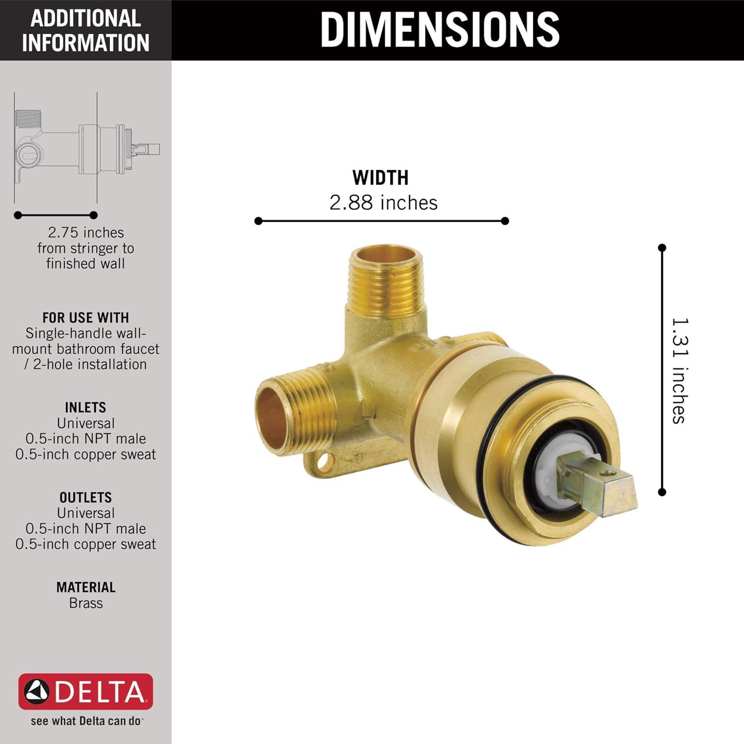 Tesla® Lavatory Rough-In Valve