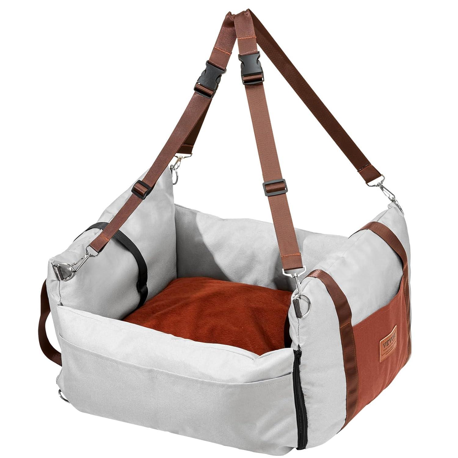 VEVOR Dog Booster Car Seat Pet Car Seat for Small Dog up to 25lbs