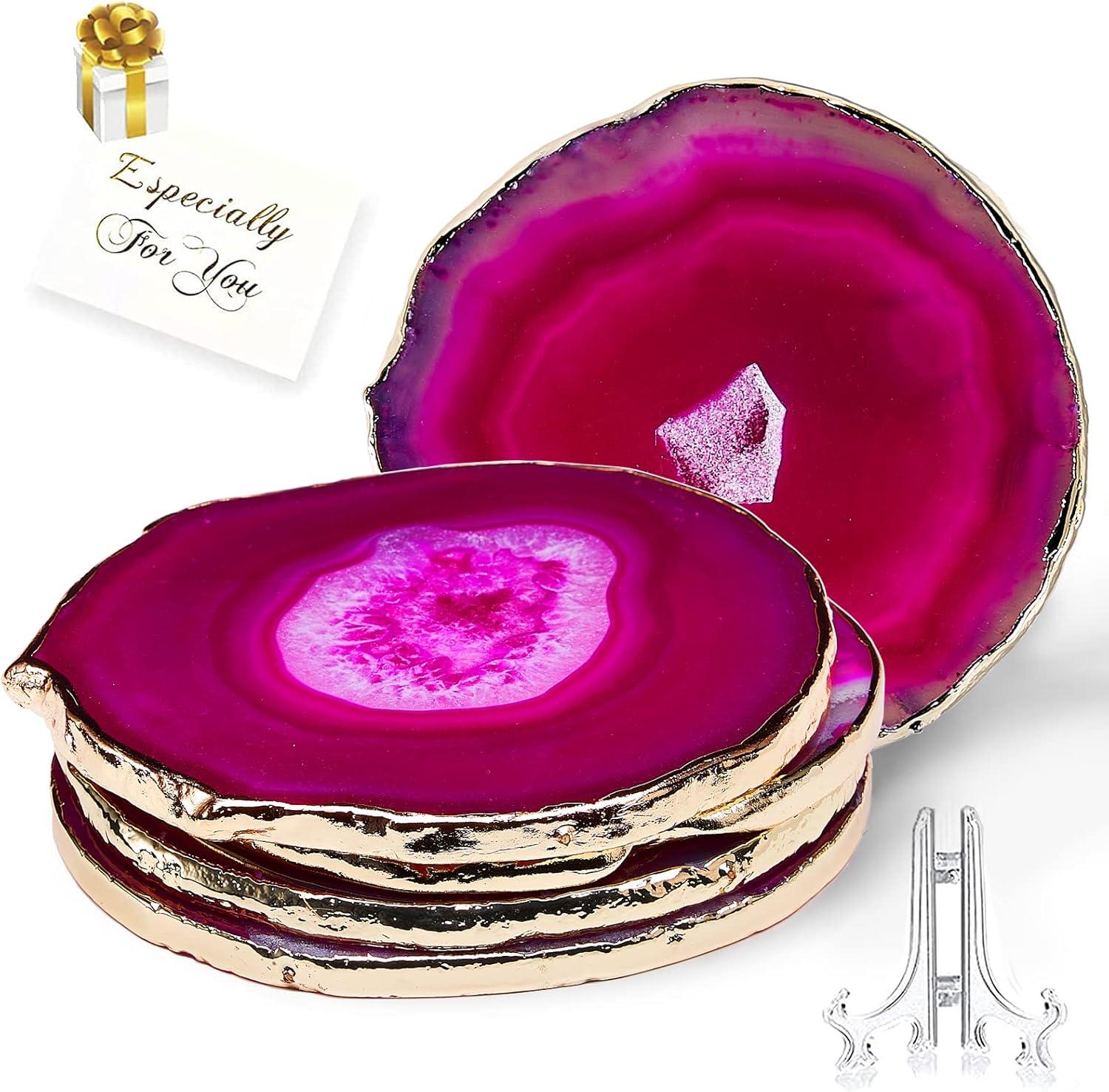 Agate 4 Piece Coaster Set