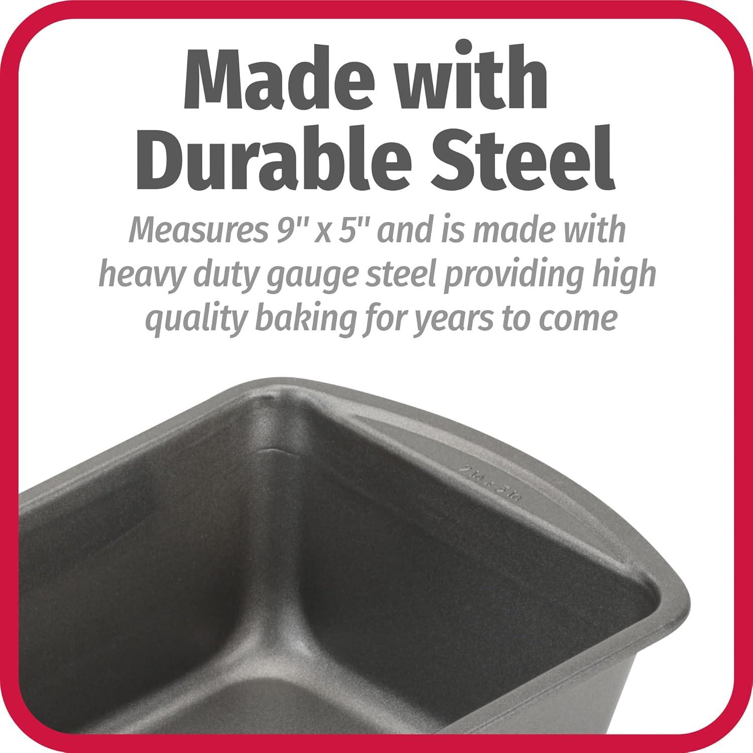 Gray Non-Stick Steel 9 x 5 Loaf Pan Set