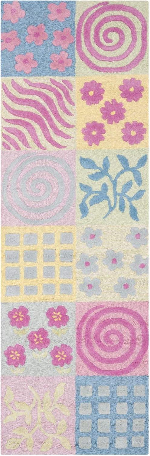 Blue Handmade Tufted Wool Kids Rug, 2' x 3'