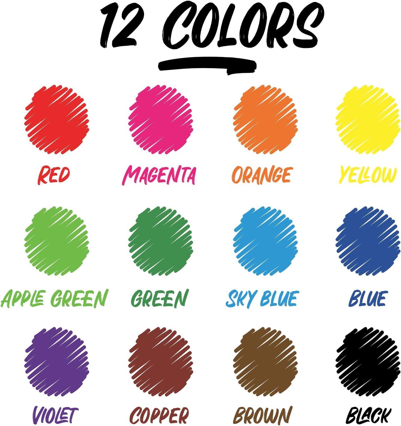 Chalkola Bulk Dry Erase Markers for Classroom (120 Pack, 12 Vibrant Colors) | Erasable, Low Odor, Chisel Tip WhiteBoard Markers, Dry Erase Pens for Kids, Teachers - Office, Home, School Supplies