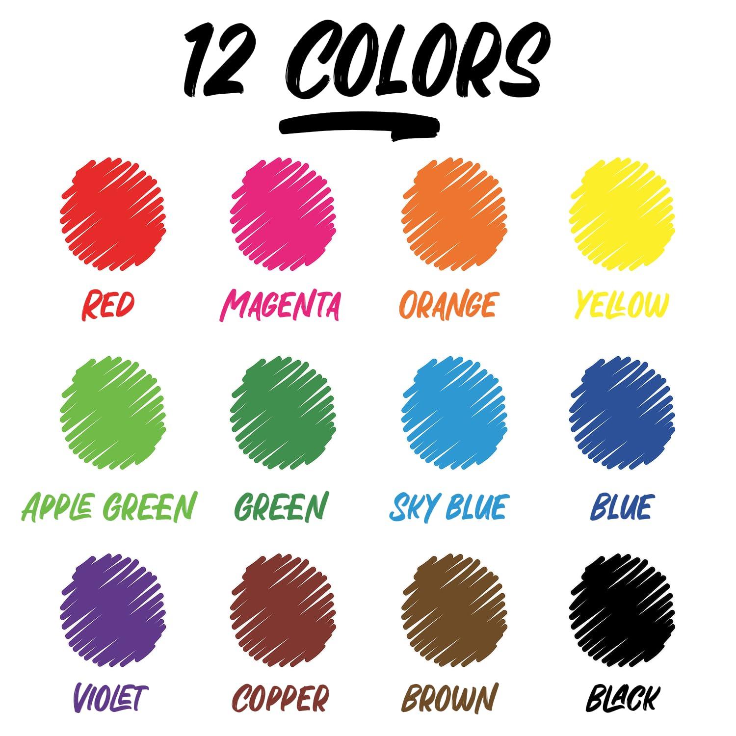 Chalkola Bulk Dry Erase Markers for Classroom (120 Pack, 12 Vibrant Colors) | Erasable, Low Odor, Chisel Tip WhiteBoard Markers, Dry Erase Pens for Kids, Teachers - Office, Home, School Supplies