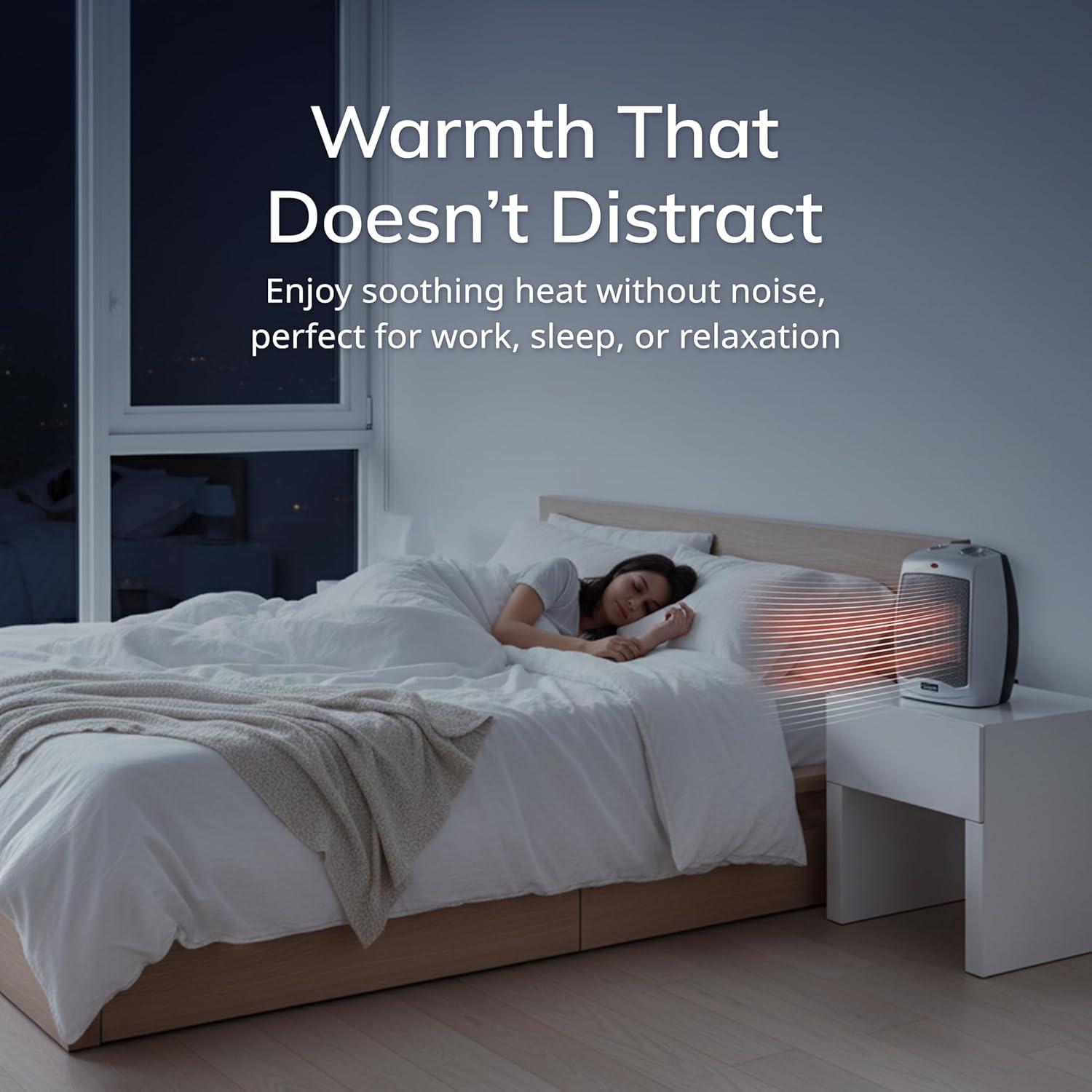 Lasko Ceramic 1500 Watt 5118 BTU Electric Compact Space Heater with Adjustable Thermostat