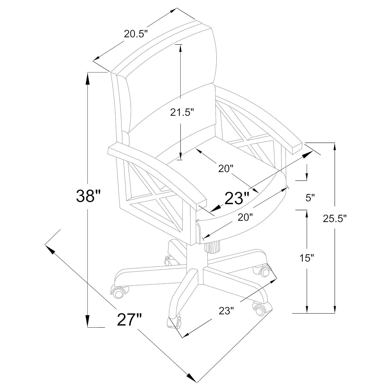 DPlus Upholstered Game Chair Tobacco and Tan
