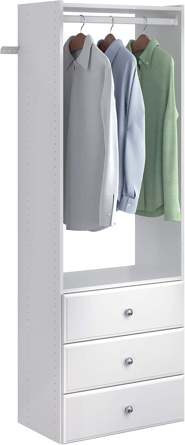 Easy Track Ph32 25-1/8" Wide Elite Closet Organizer System - White