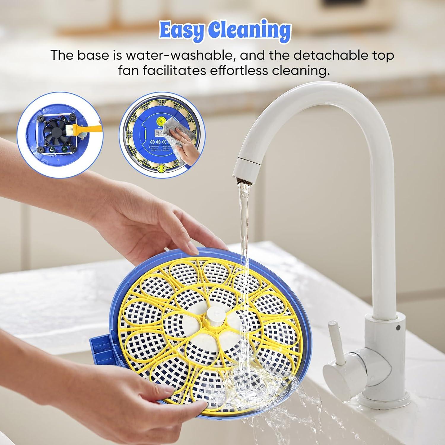 18 Egg Incubators for Hatching Eggs,Egg Incubator with Precise Humidity & Temperature Control,Incubators for Auto Egg Turning,Auto Water Add,Egg Candler,Applicable to Chicken,Goose,Duck,Quail