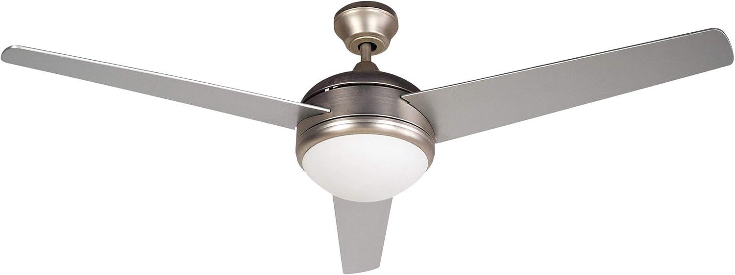 52" 3 - Blade Standard Ceiling Fan with Remote Control and Light Kit Included