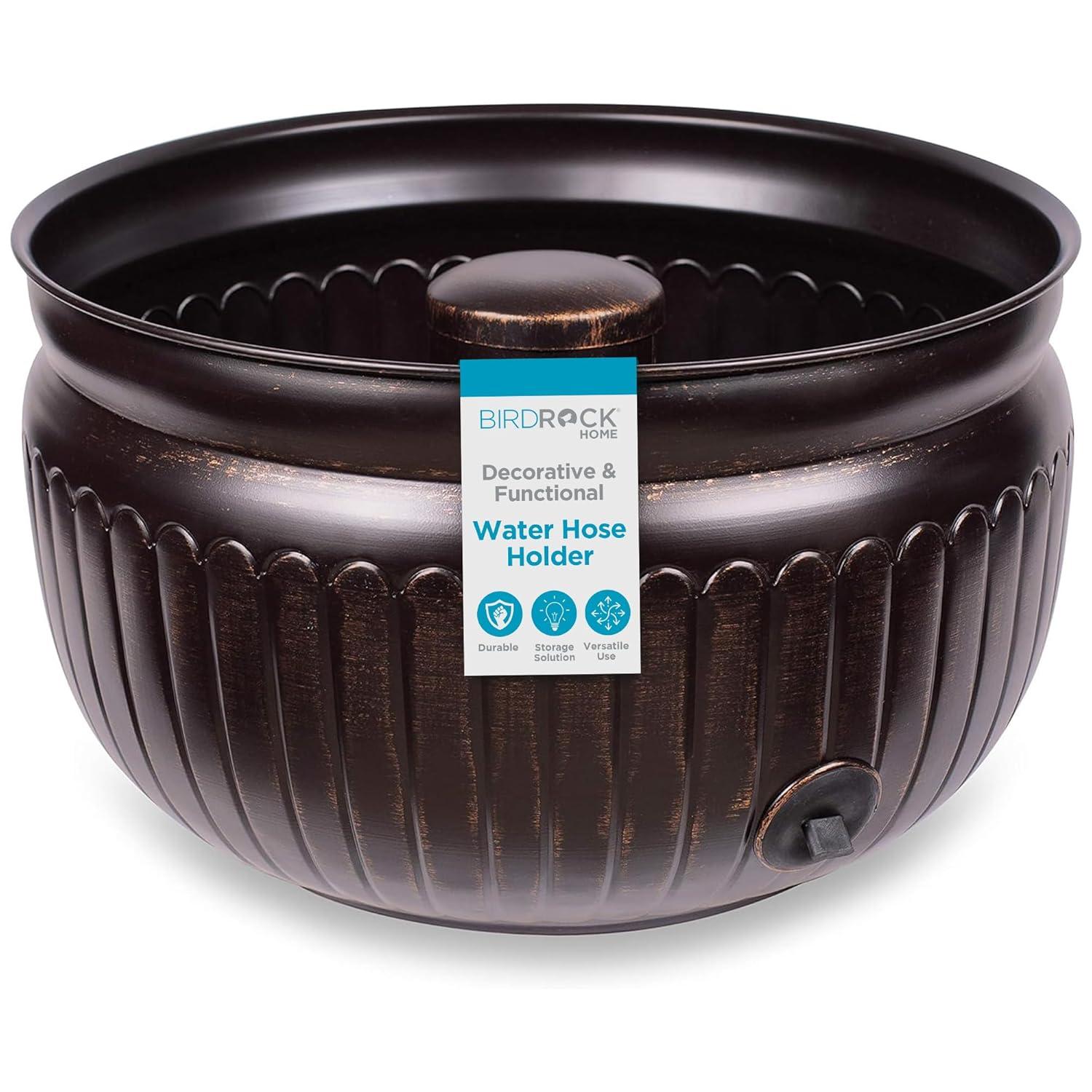 BirdRock Home Metal Container Hose Pot