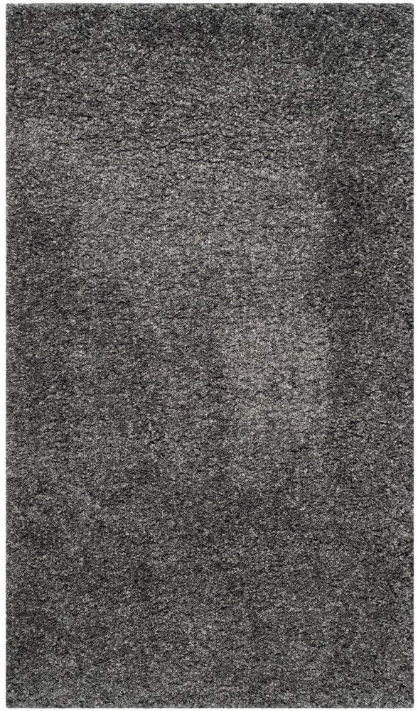 Shag SG151 Power Loomed Indoor Accent Rug - Dark Grey - 3'x5' - Safavieh.