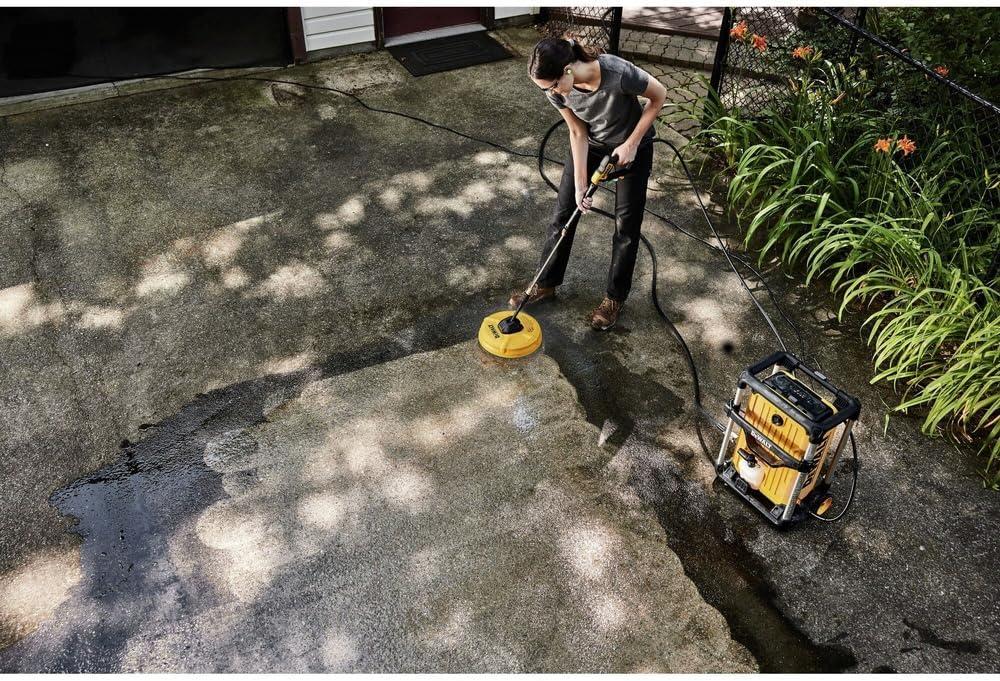 Yellow Polypropylene 12-Inch Surface Cleaner with Quick-Release Nozzle