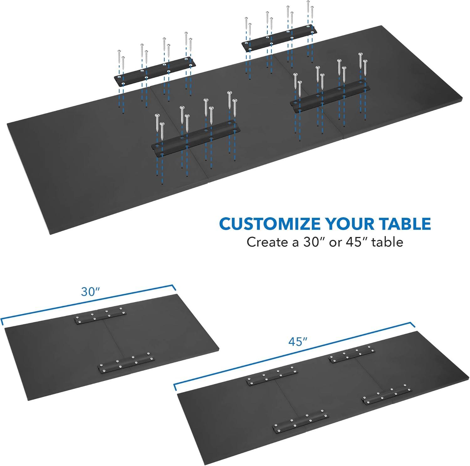 Mount-It! Heavy Duty Drop Down Table, Wall Mounted Drop Leaf Tables, Collapsible, Folding Workbench for Home Office, Laundry Room, Garage, Basement