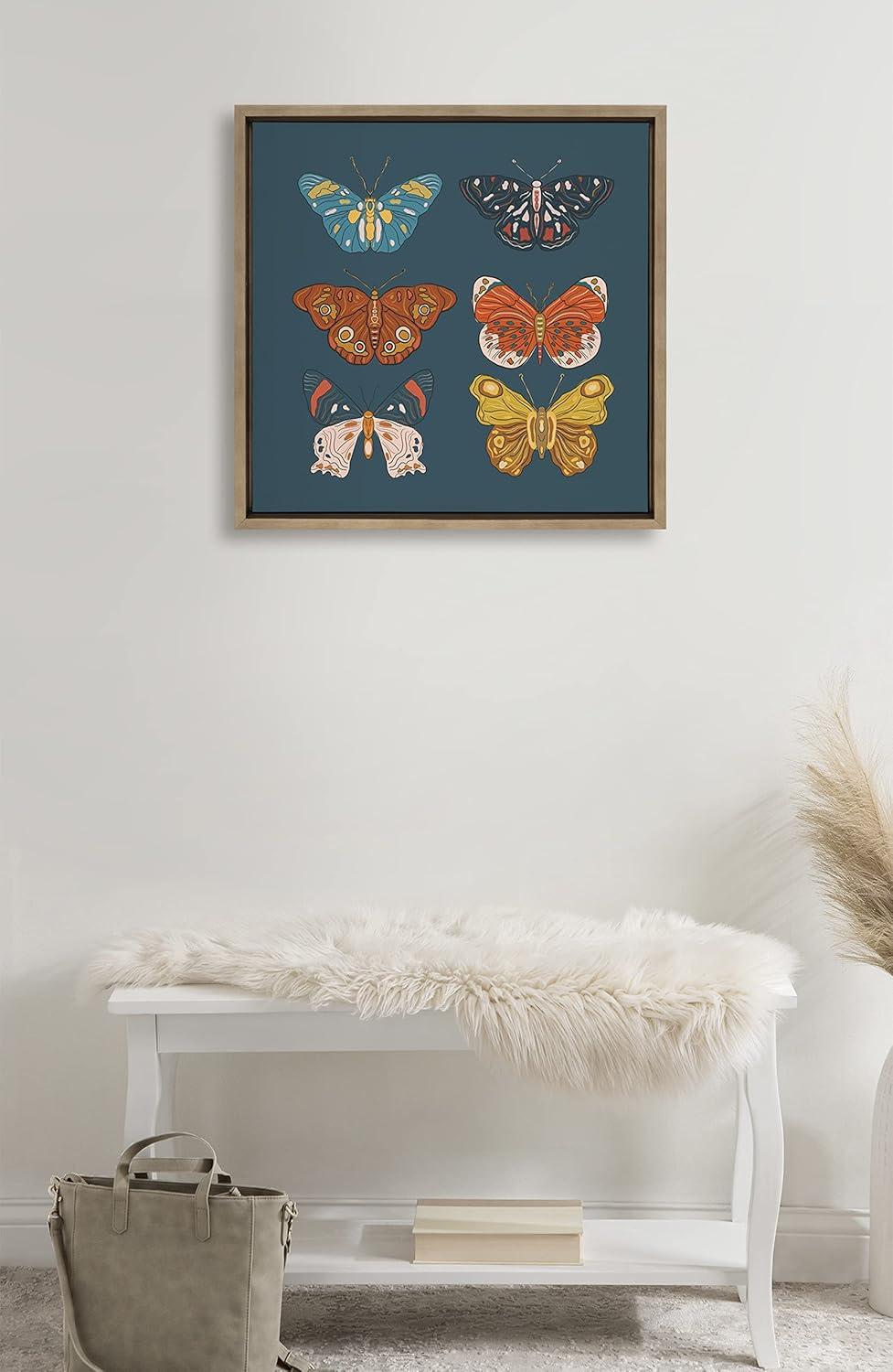 22" x 22" Sylvie Free Wings Framed Wall Canvas by Oris Eddu - Kate & Laurel All Things Decor