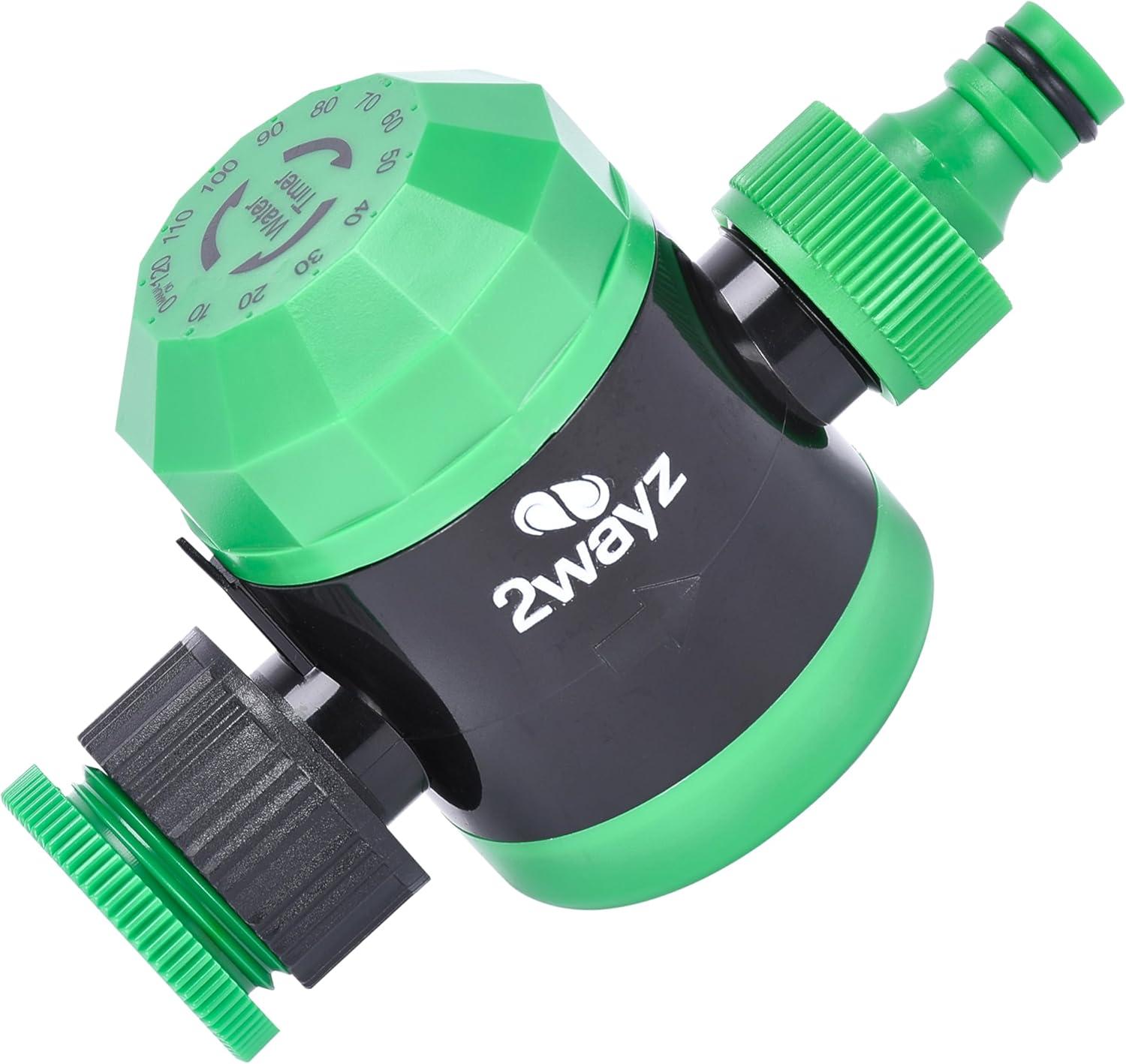 2WAYZ 5.5x2.3 '' Mechanical Water Timer Save Water Time Up to 120 Minutes, Green