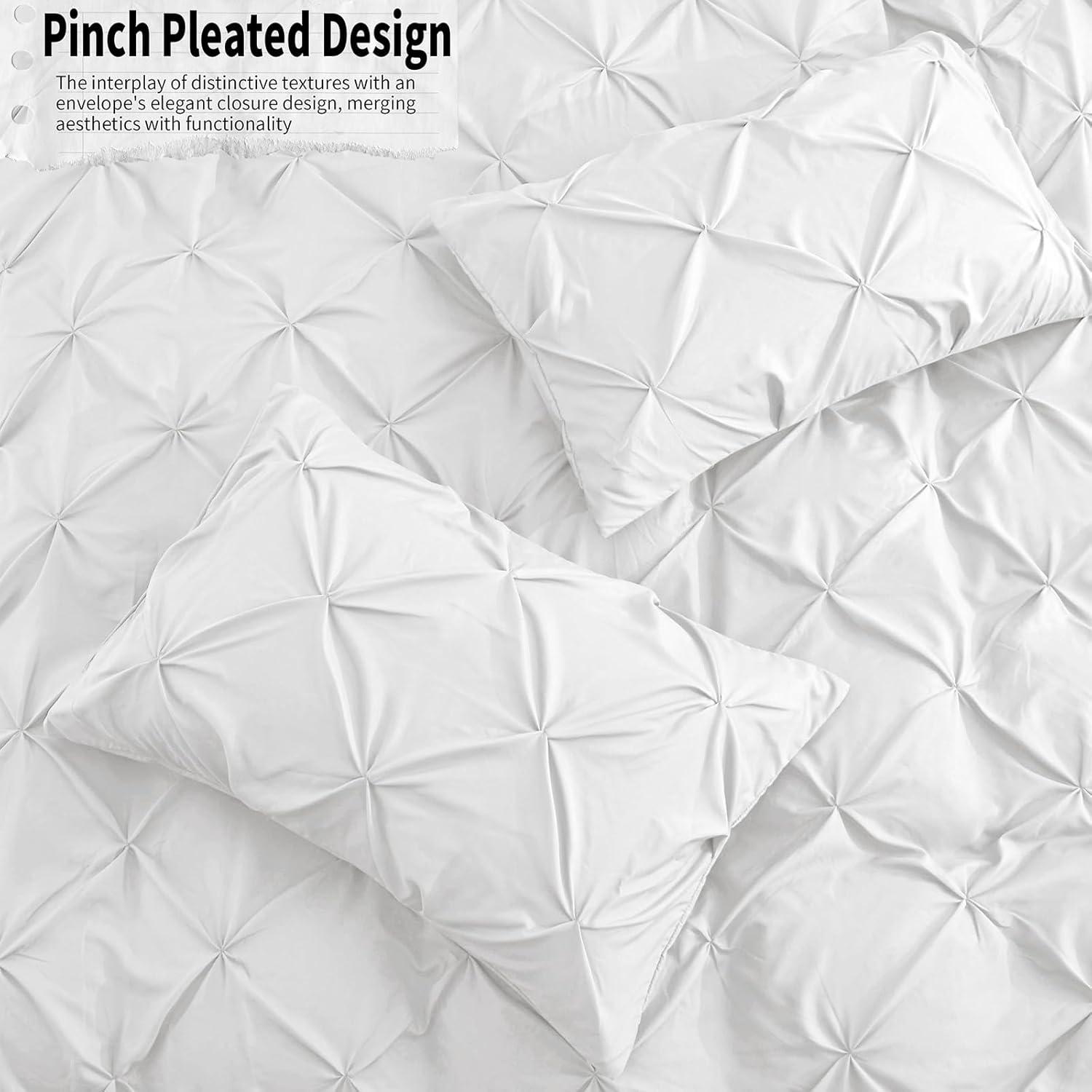 Becky Cameron Pinch Pleat Textured Duvet Cover Set
