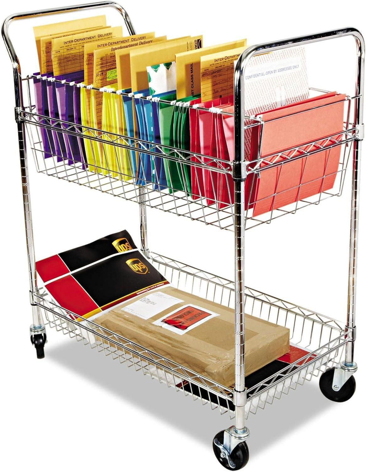 Two-Shelf,Carry-all Cart/Mail Cart,