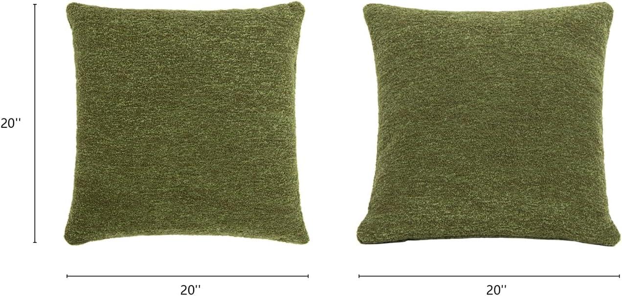 Jennifer Taylor Home Astrid 20" Square Accent Throw Pillow Cover With Feather Insert