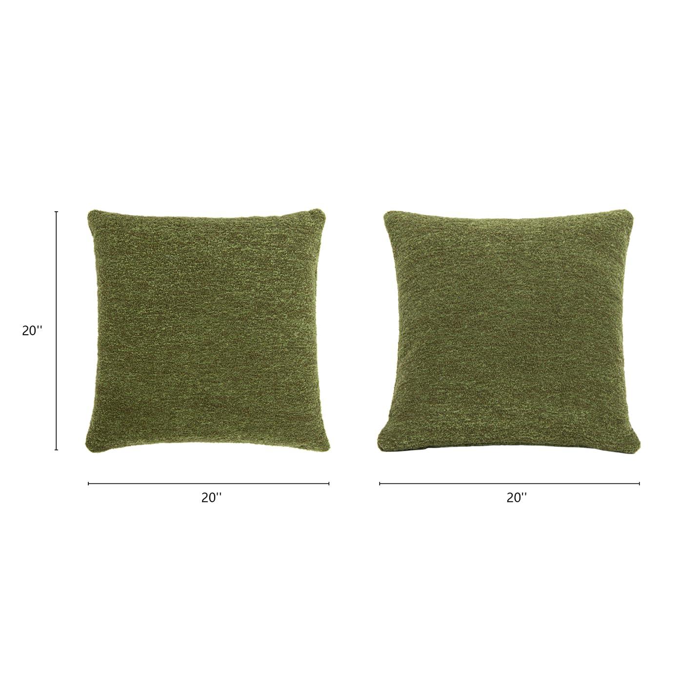 Jennifer Taylor Home Astrid 20" Square Accent Throw Pillow Cover With Feather Insert